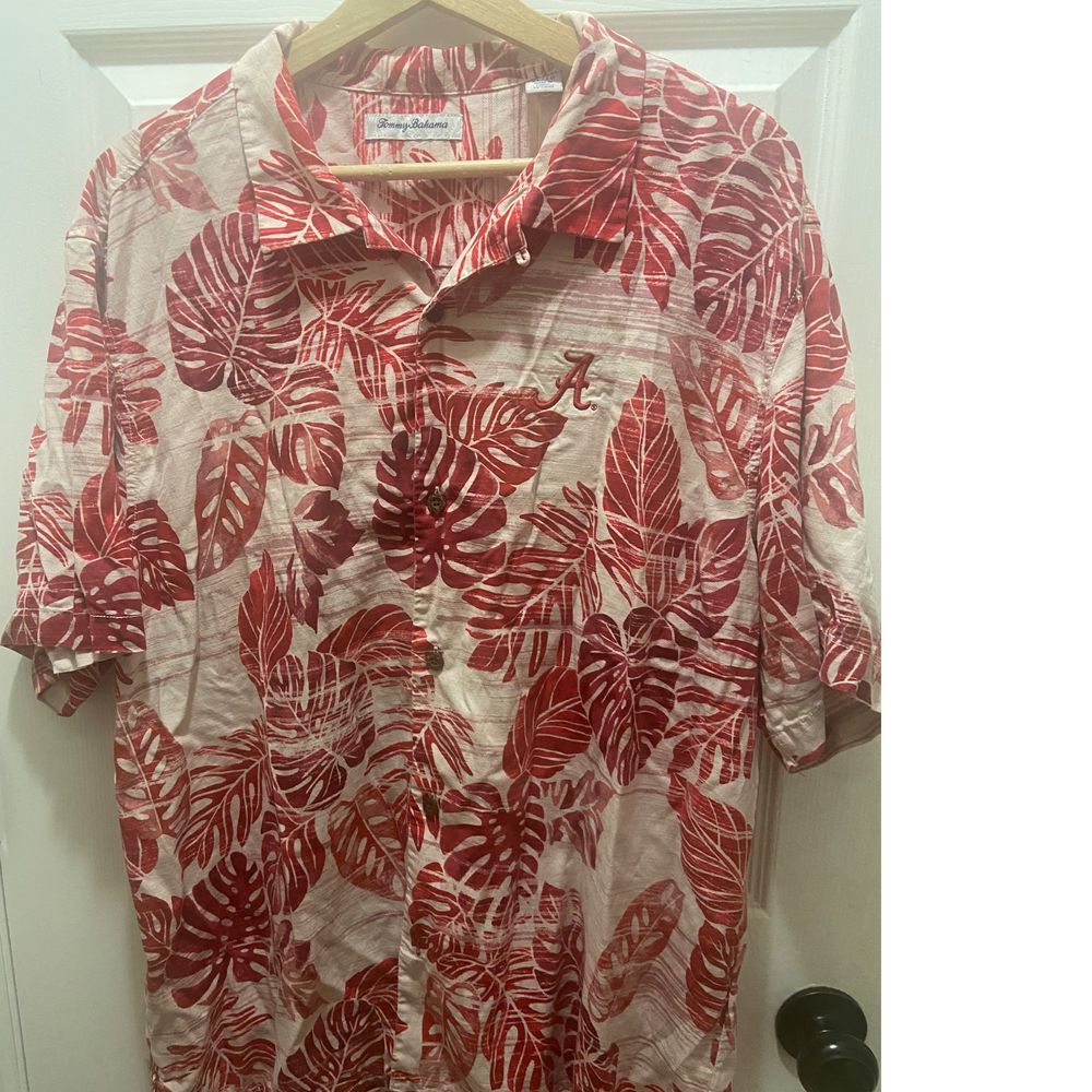 Tommy Bahama 100% Silk Hawaiian University of Alabama